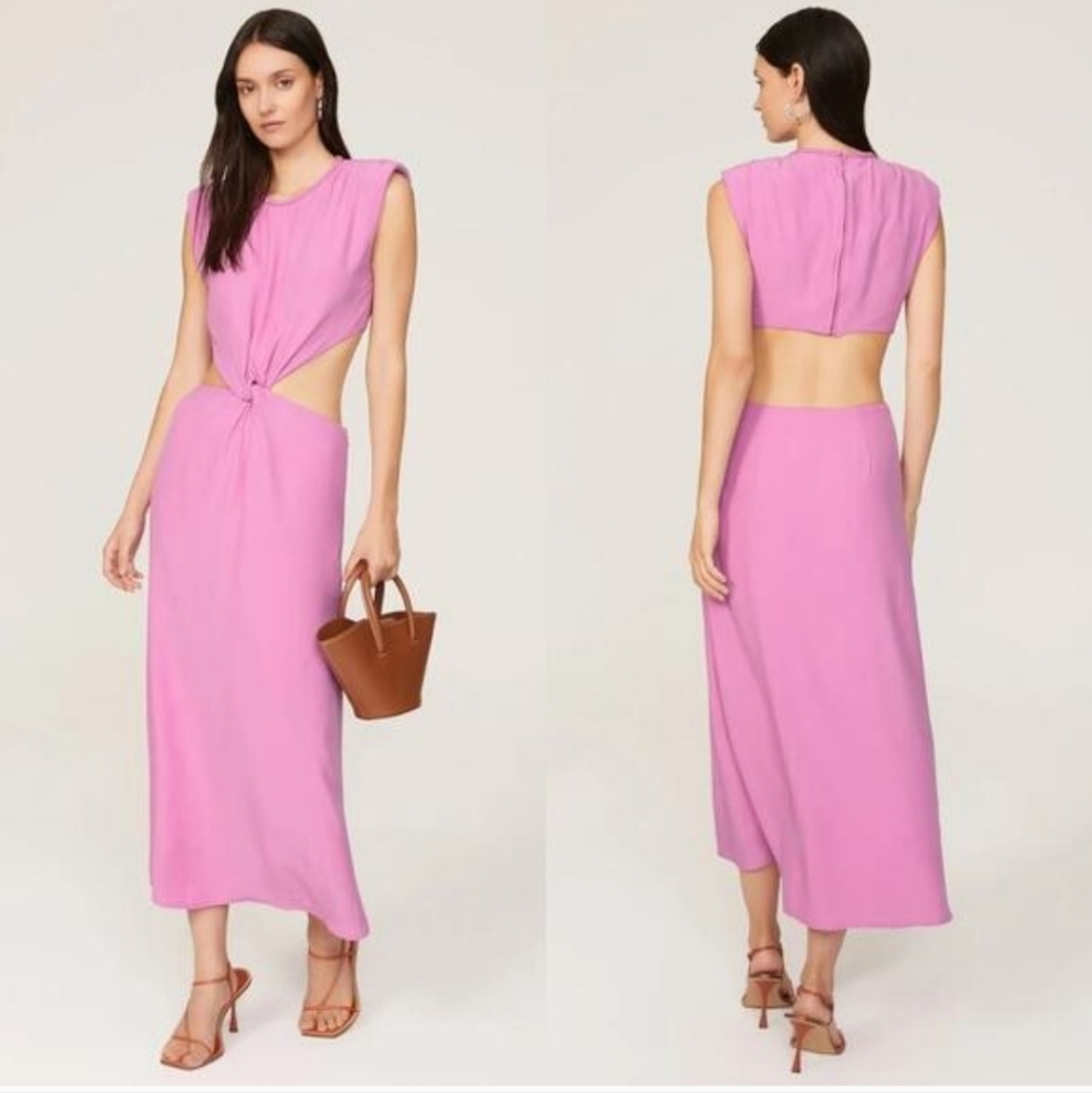 Scotch & Soda Pink Midi Dress